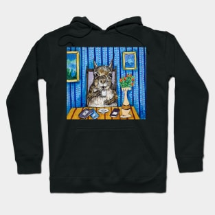 Squirrel at the Cafe Hoodie